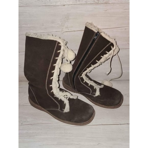 Lamb's Wool Lined Henri-Pierre Boots Size 9 - Picture 1 of 5